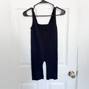 Free People Black Ribbed Bodysuit